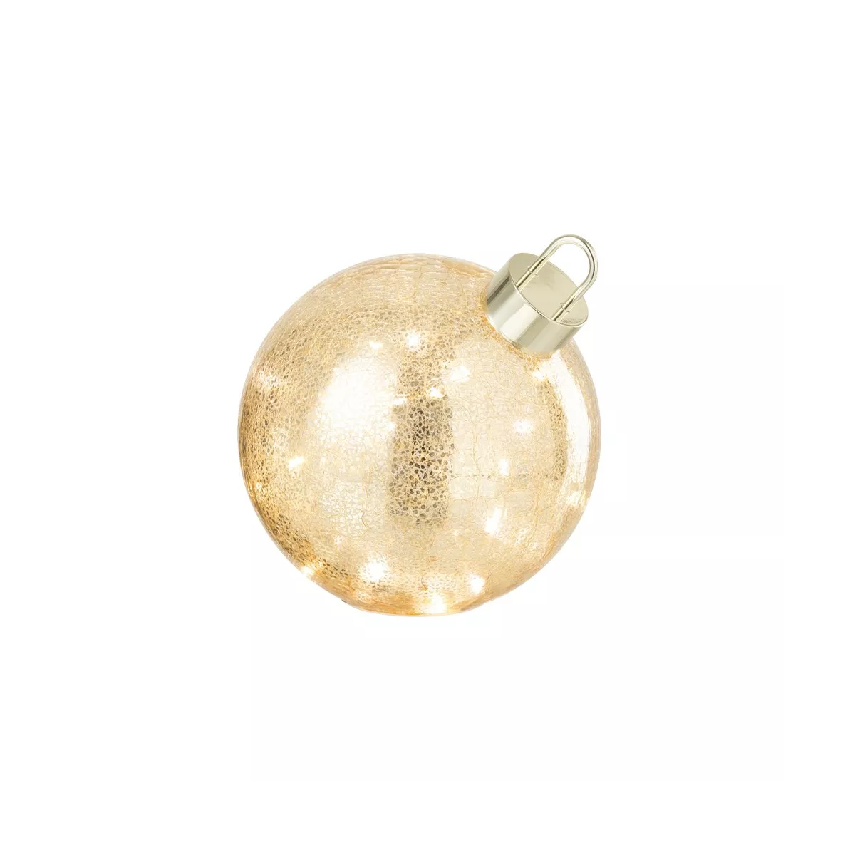 Lampe Led Boule de Noël Dorée 20x20
