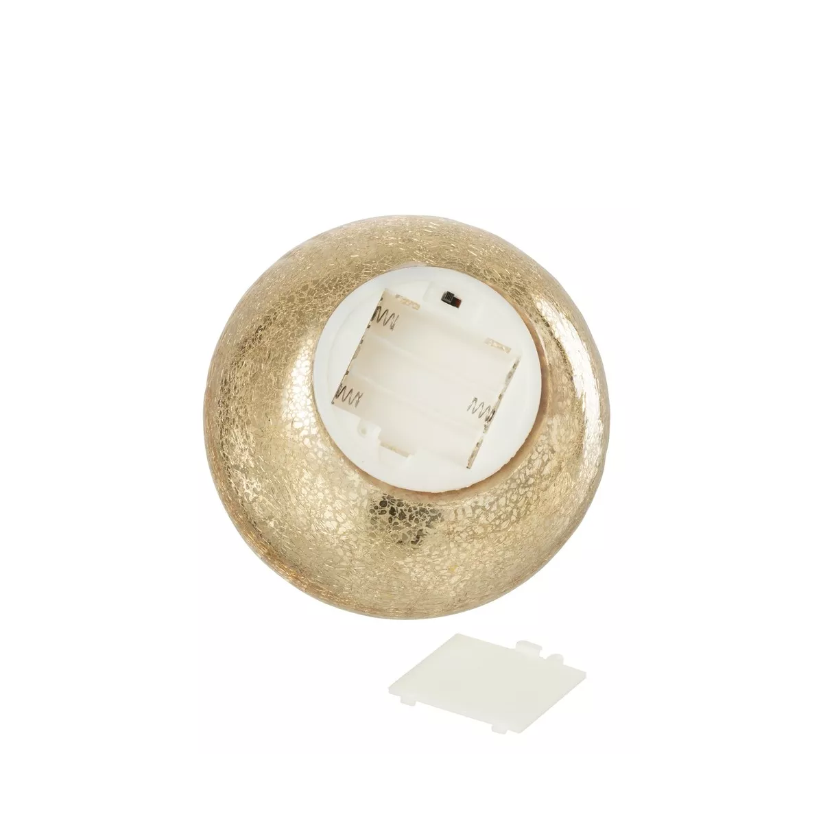 Lampe Led Boule de Noël Dorée 15x15