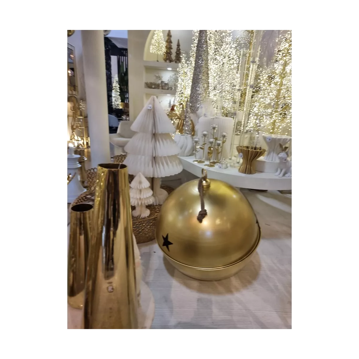 Déco Boule de Noël Dorée 30x30