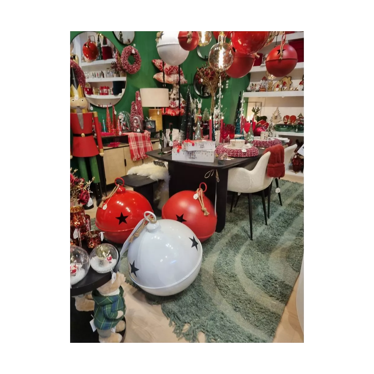 Déco Boule Noël Rouge 51x51