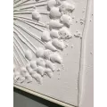 Tableau Blanc 4 Fleurs de Pissenlit 100x100