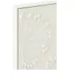 Tableau Blanc 4 Fleurs de Pissenlit 100x100