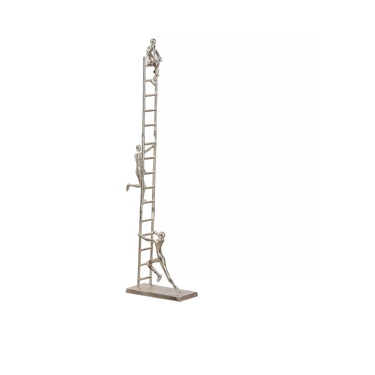 Sculpture Echelle Homme Argent h.115