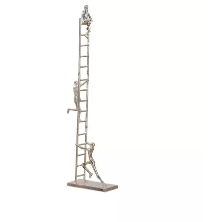 Sculpture Echelle Homme Argent h.115