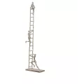 Sculpture Echelle Homme Argent h.115