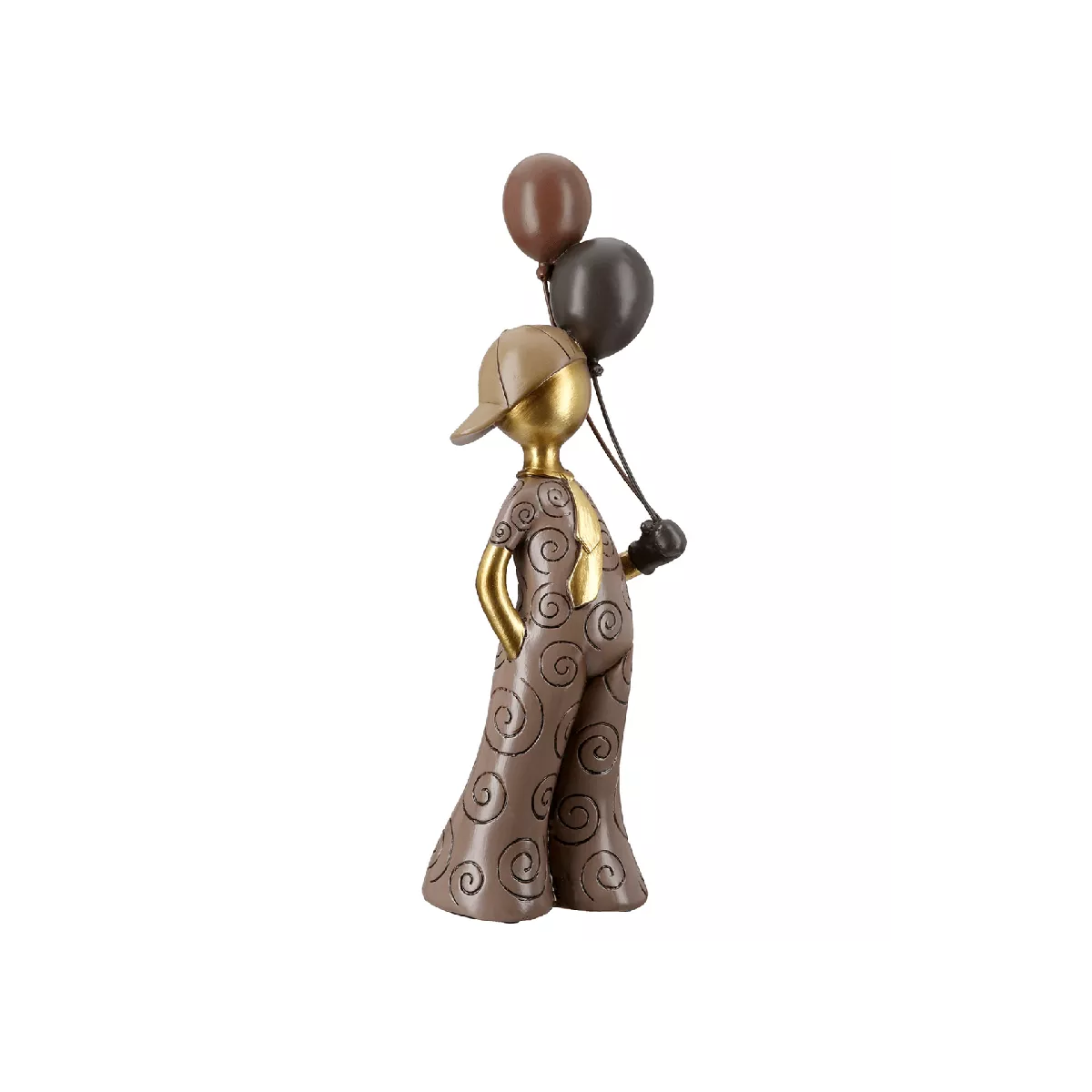 Statue Jeune avec des ballons  H.33cm