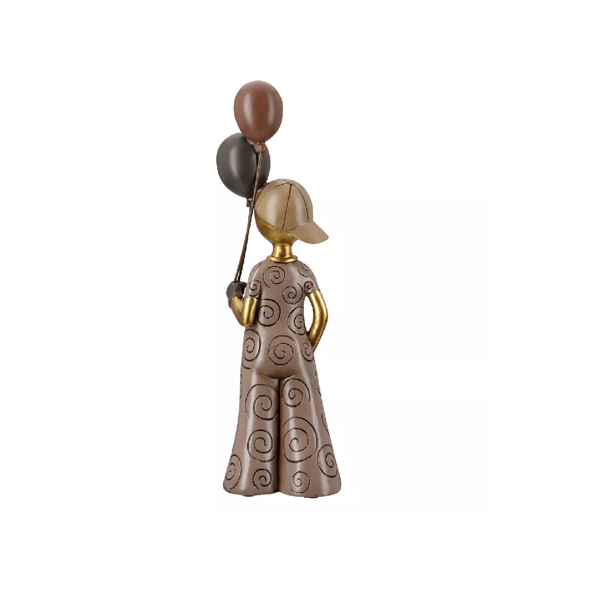 Statue Jeune avec des ballons  H.33cm