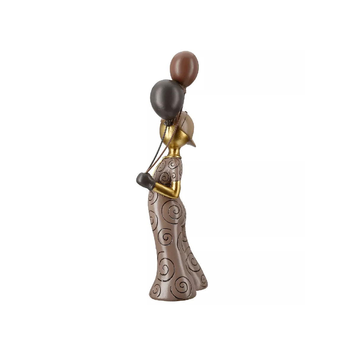Statue Jeune avec des ballons  H.33cm