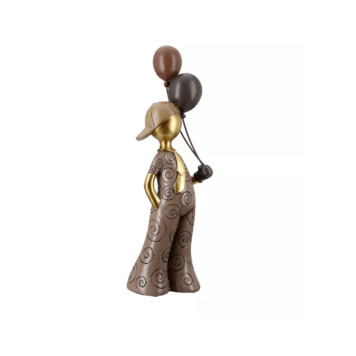 Statue Jeune avec des ballons  H.33cm