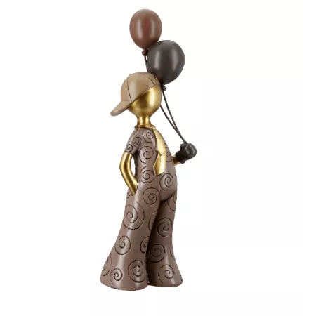 Statue Jeune avec des ballons  H.33cm