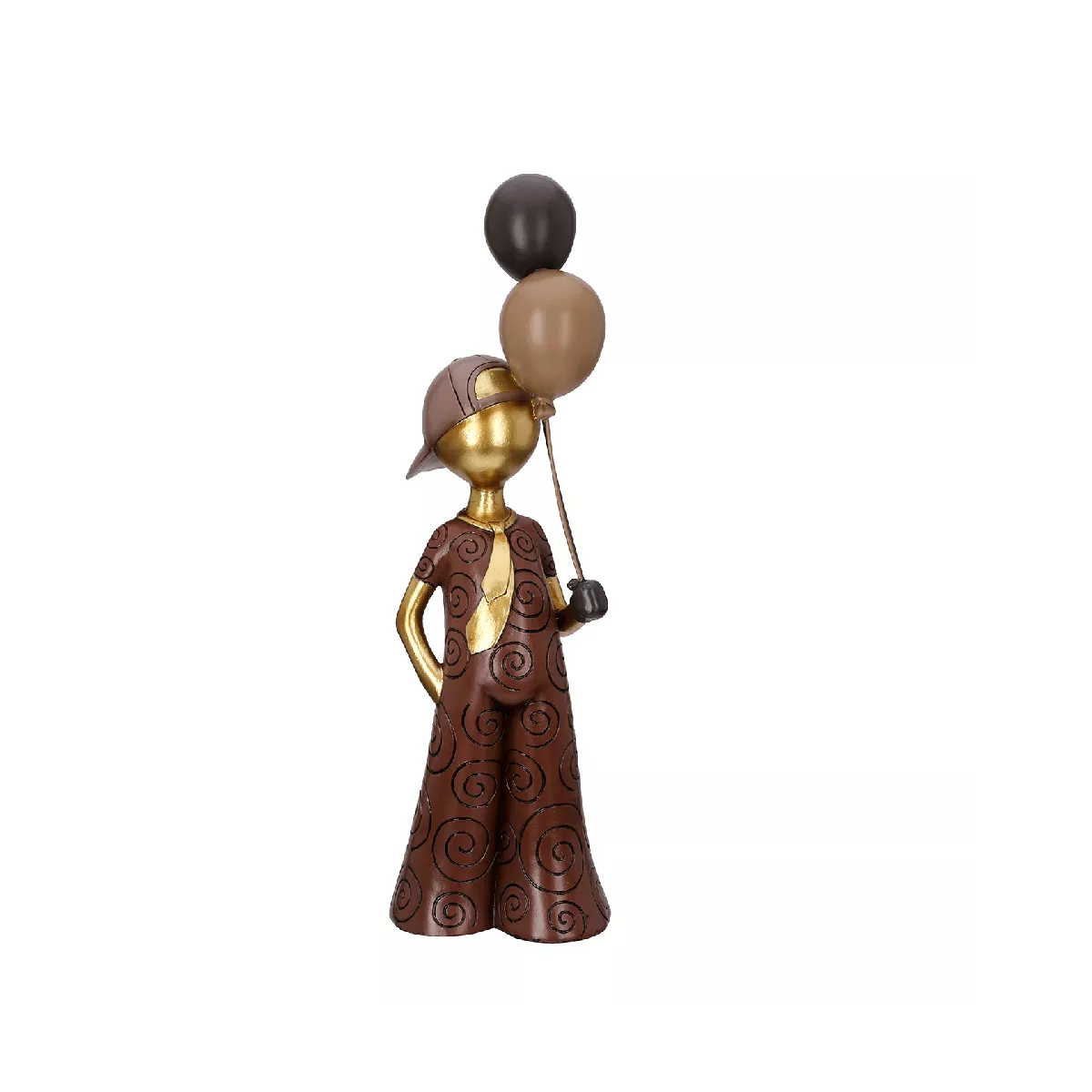 Statue Jeune avec des ballons  H.43cm