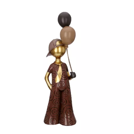 Statue Jeune avec des ballons 
