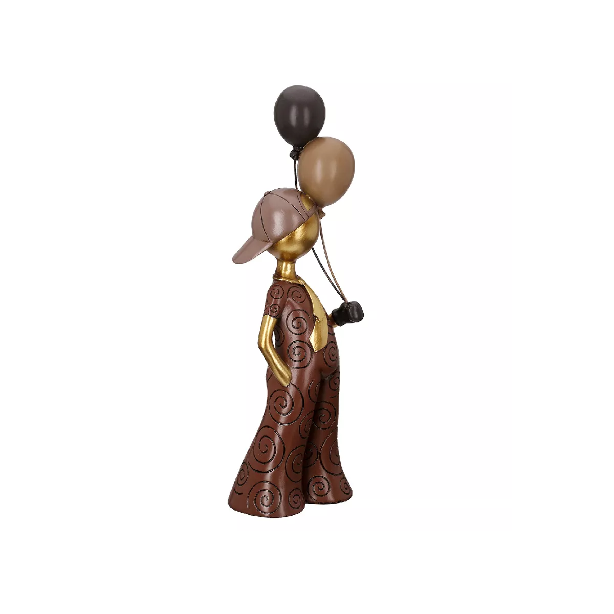 Statue Jeune avec des ballons  H.43cm
