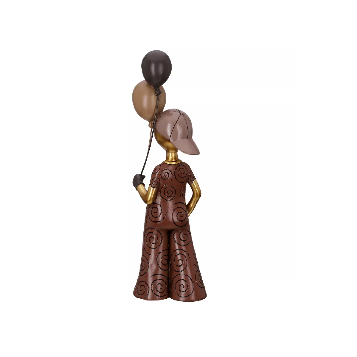 Statue Jeune avec des ballons  H.43cm