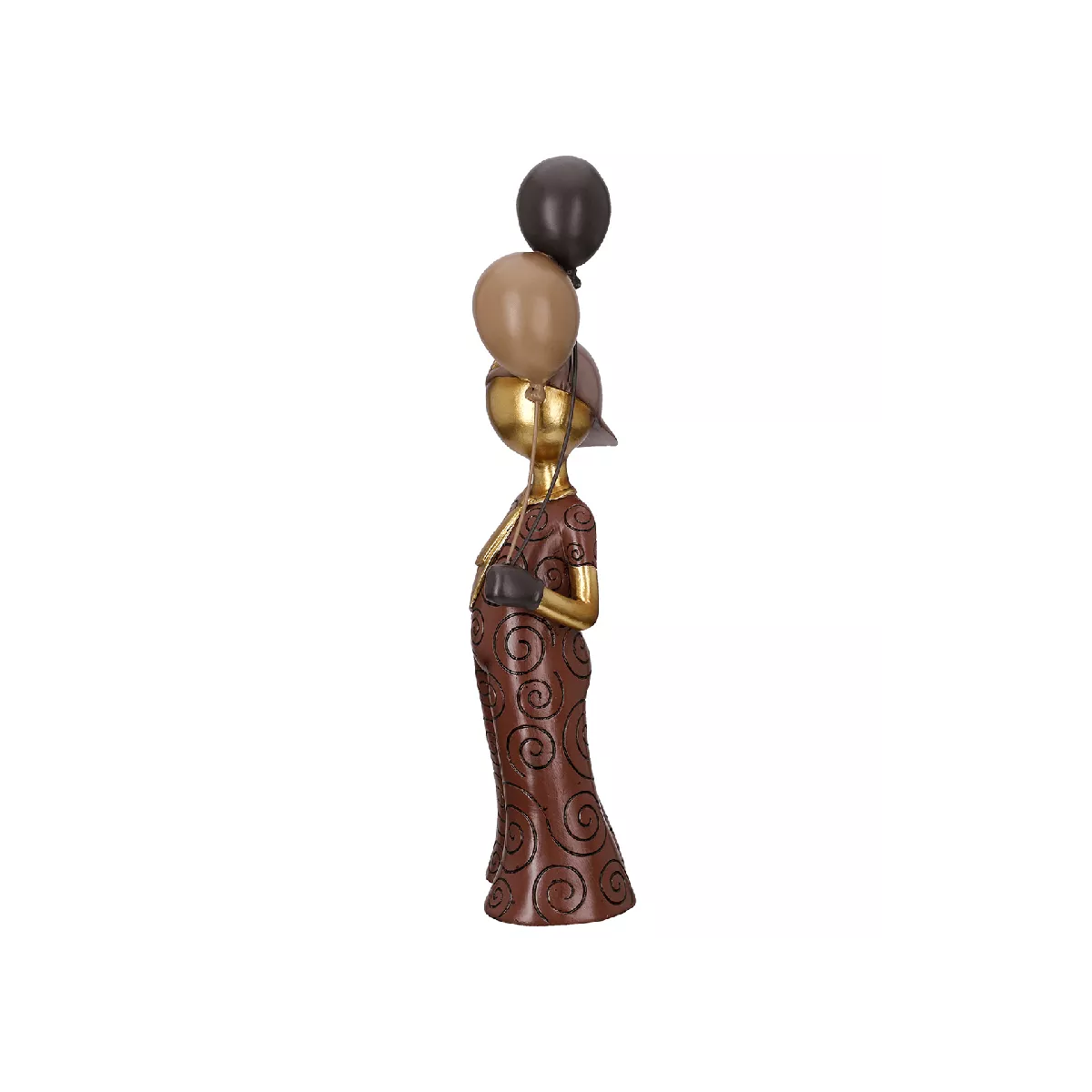 Statue Jeune avec des ballons  H.43cm