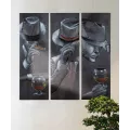 Décoration Murale Homme avec verre h.90cm