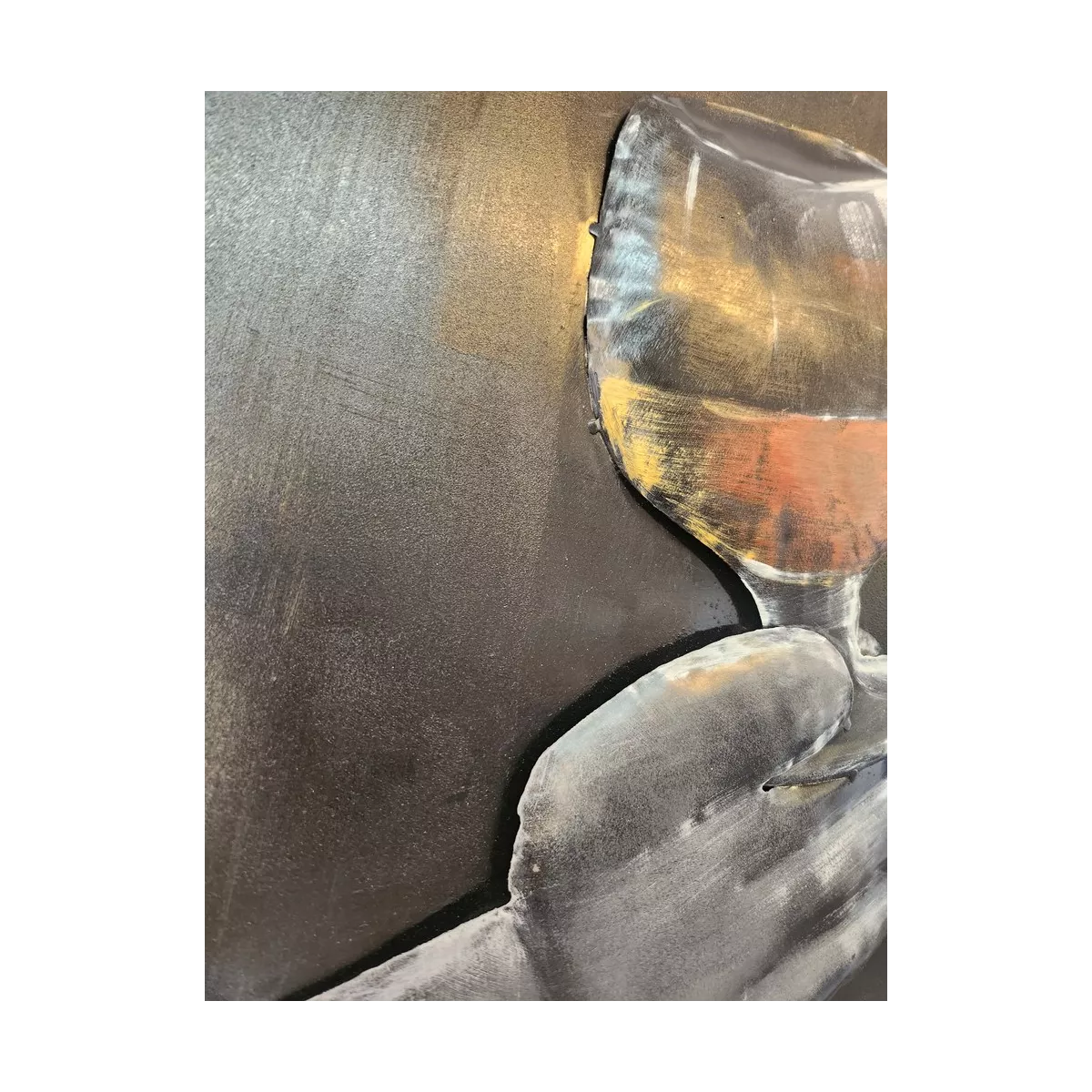 Décoration Murale Homme avec verre h.90cm