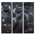 Décoration Murale Homme avec Cigare h.90cm