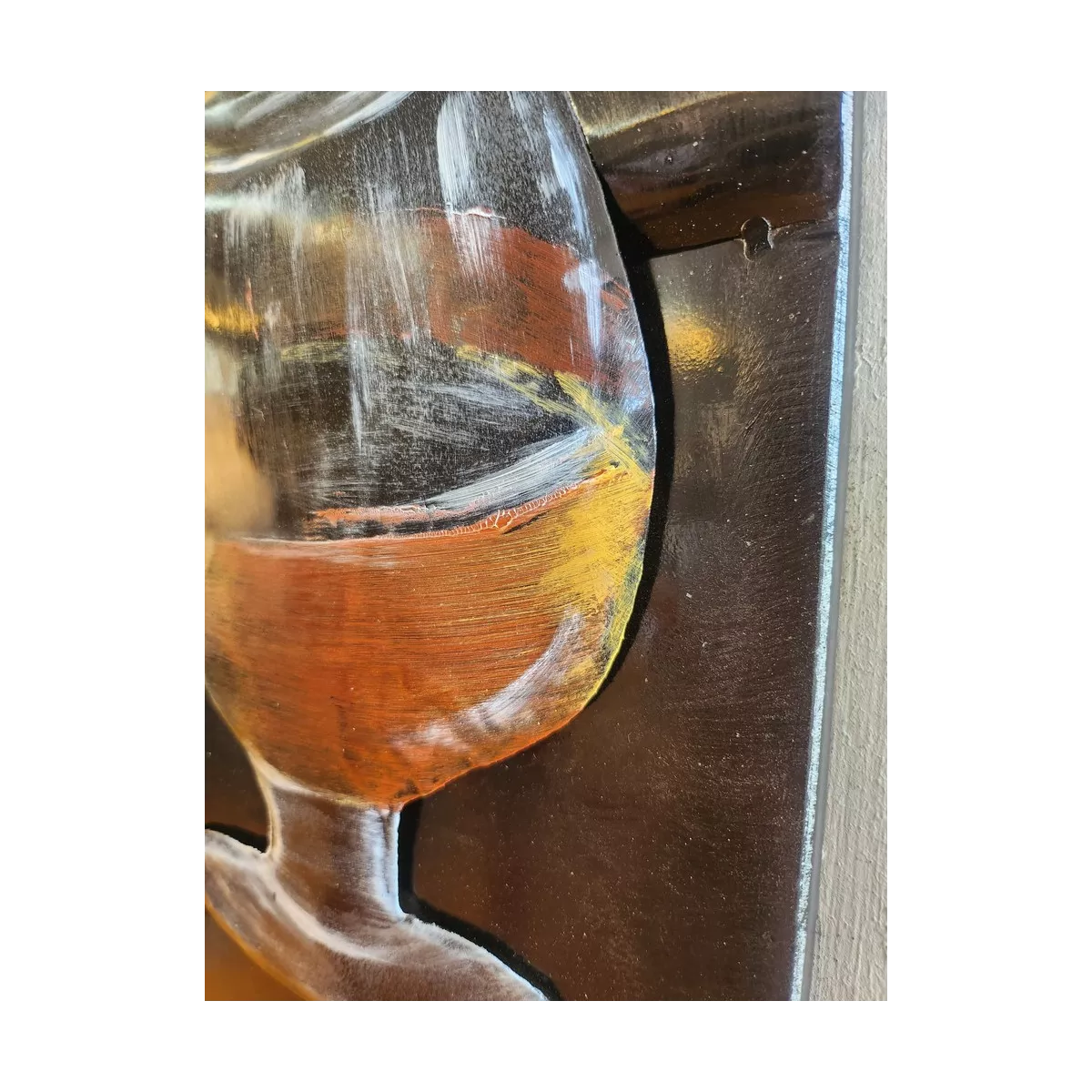 Décoration Murale Homme avec Cigare h.90cm