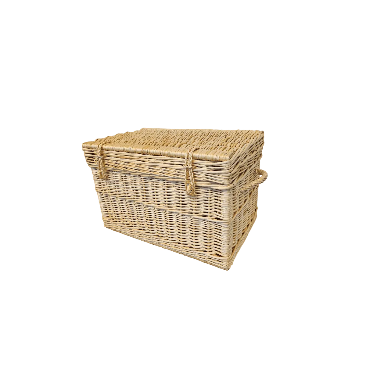 Malle Osier Naturel  Couvercle Emboité 60x40