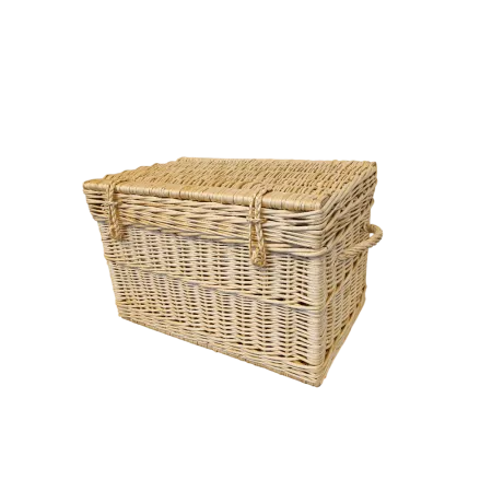 Malle Osier Naturel  Couvercle Emboité 60x40