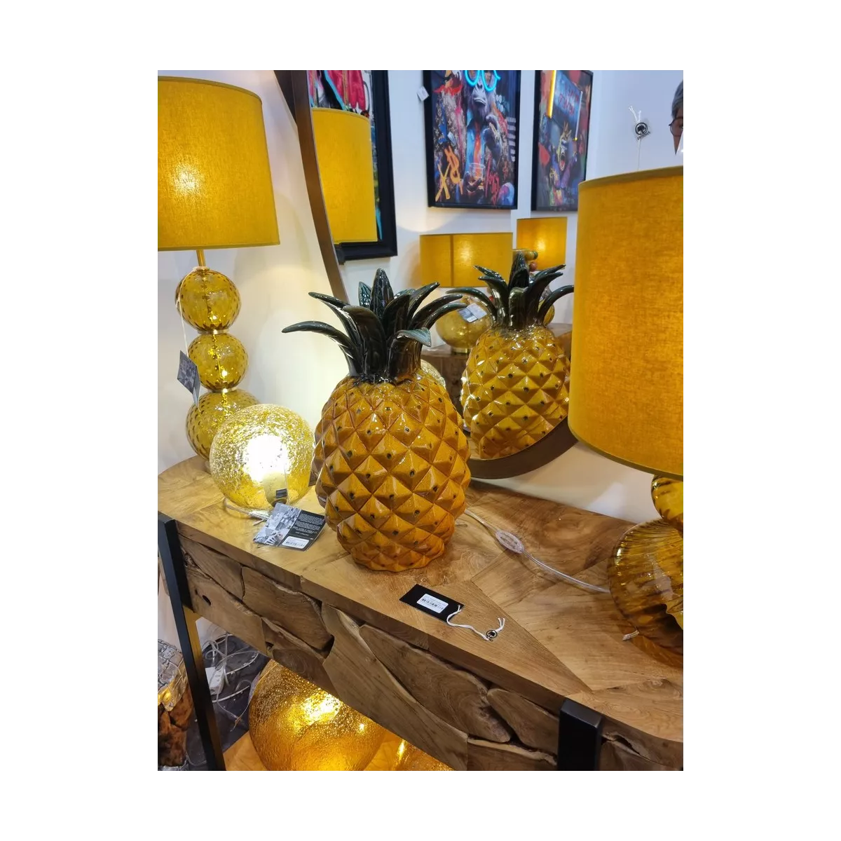 Sculpture Ananas H.42 cm