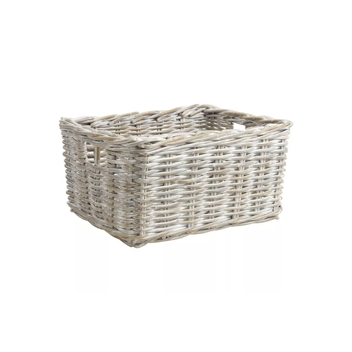 Casier Rotin Blanc Essuyé 38x30