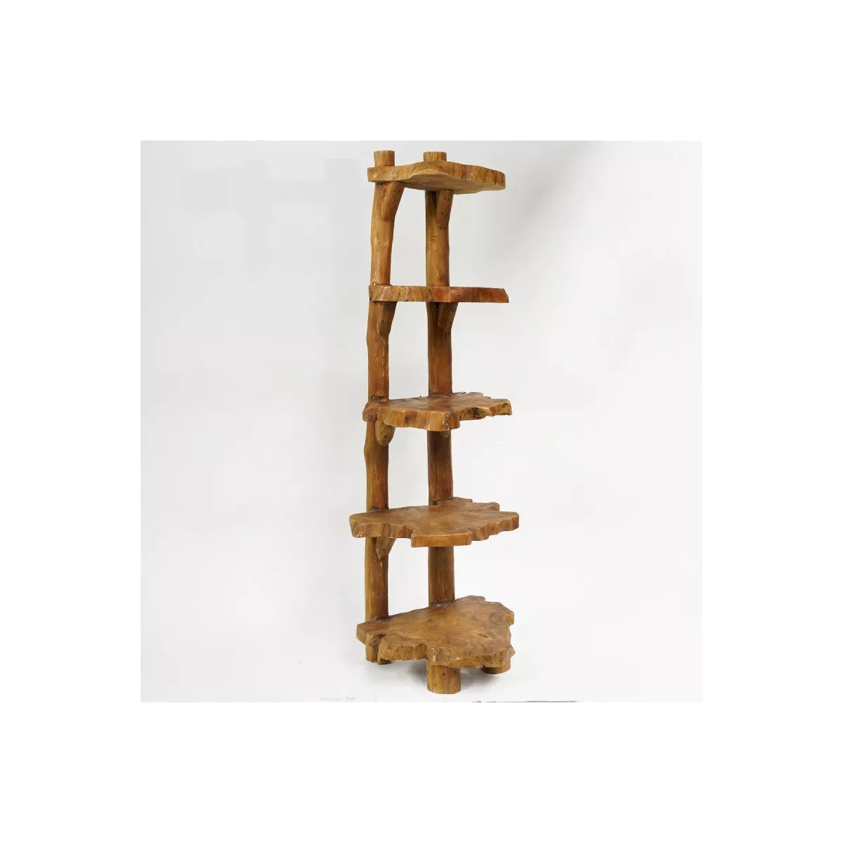 Etagère Teck Massif 5 Niveaux 180cm