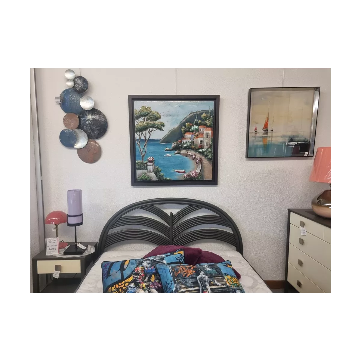 Tableau Métal Portofino 92x92