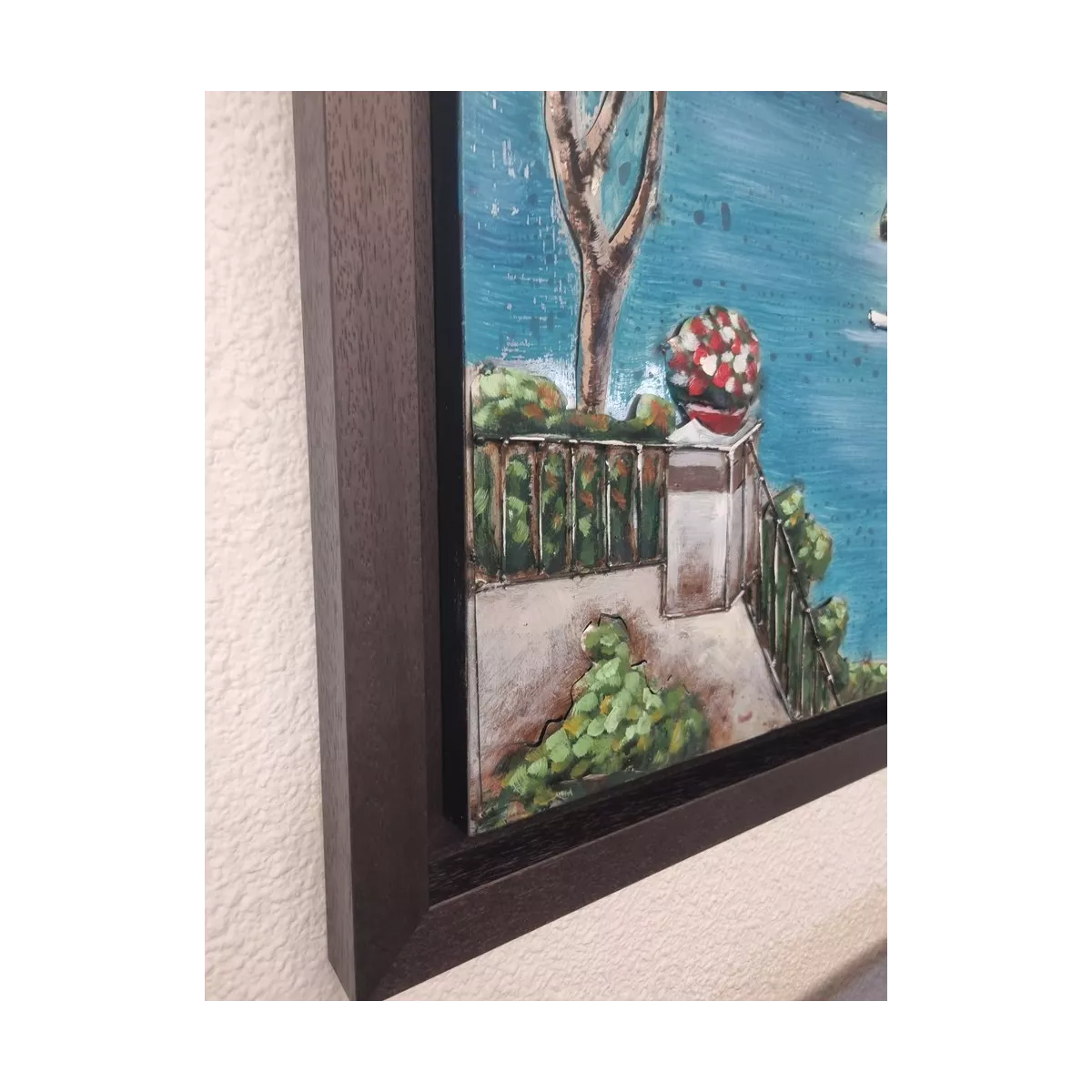 Tableau Métal Portofino 92x92