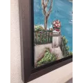 Tableau Métal Portofino 92x92