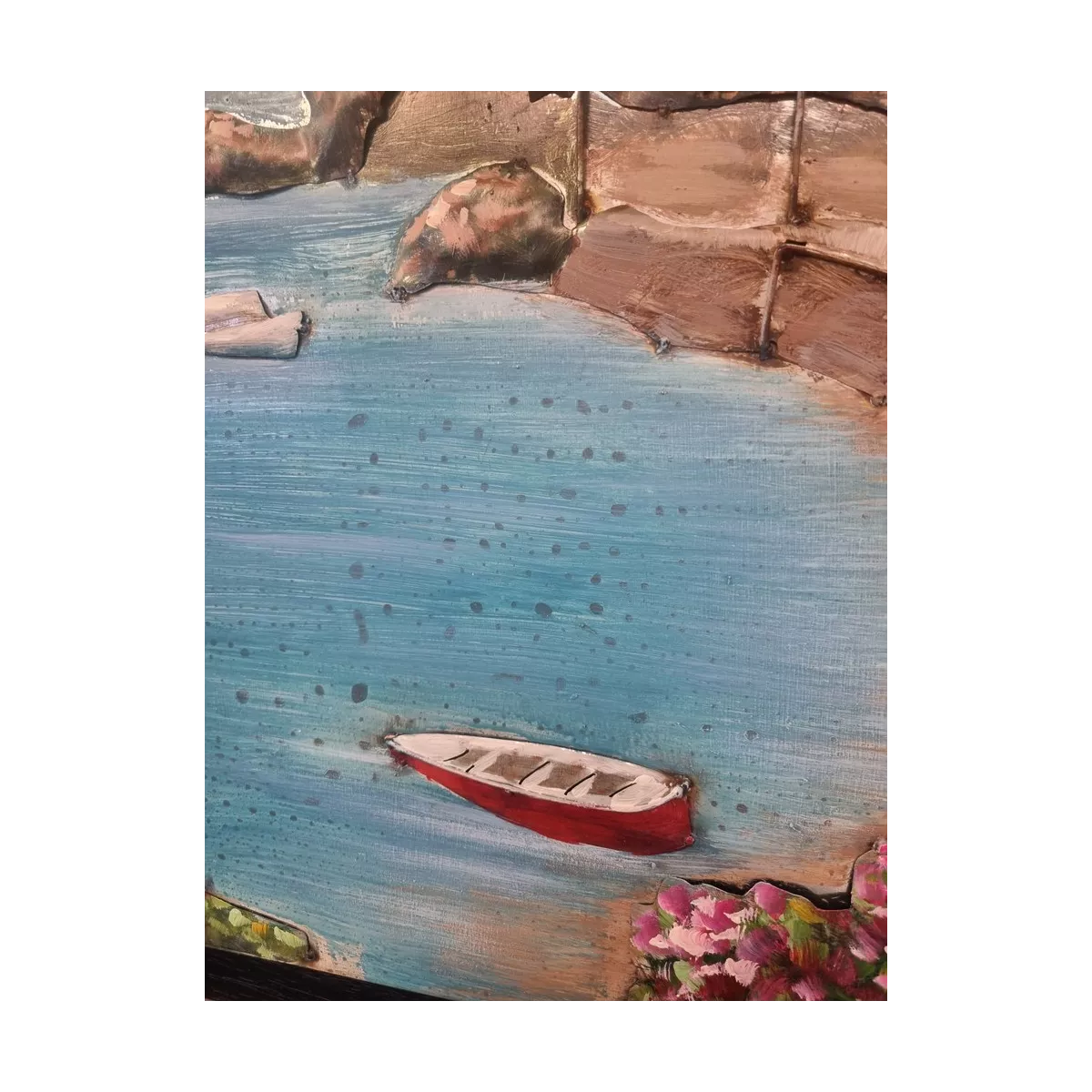 Tableau Métal Portofino 92x92