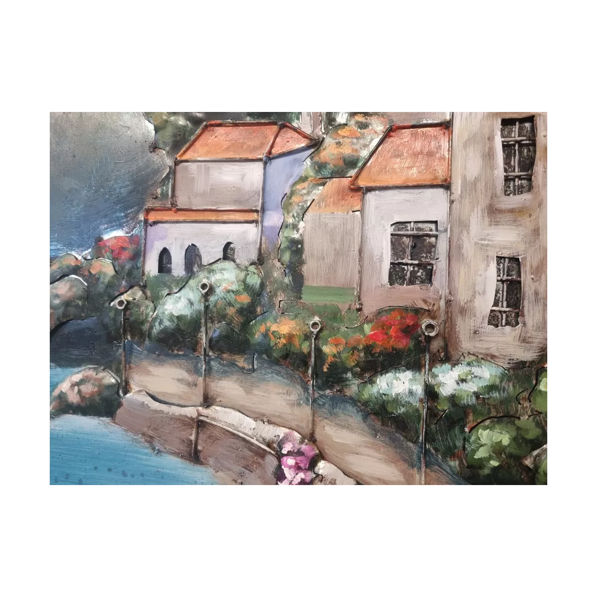 Tableau Métal Portofino 92x92