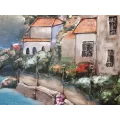 Tableau Métal Portofino 92x92