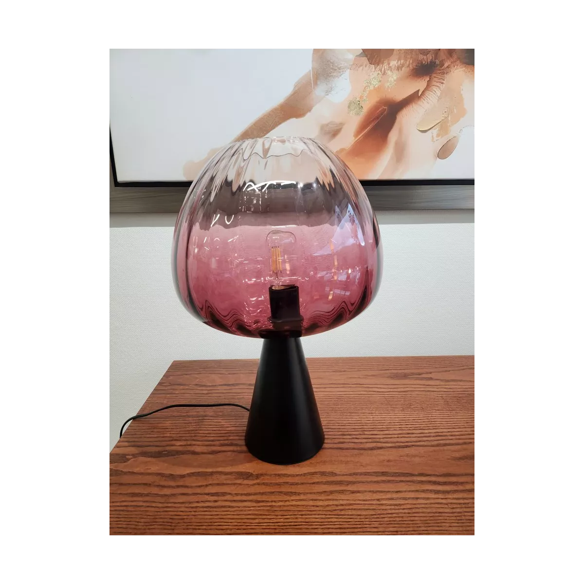 Lampe Donia Rose H.44cm
