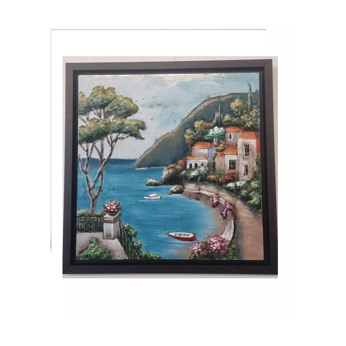 Tableau Métal Portofino 92x92