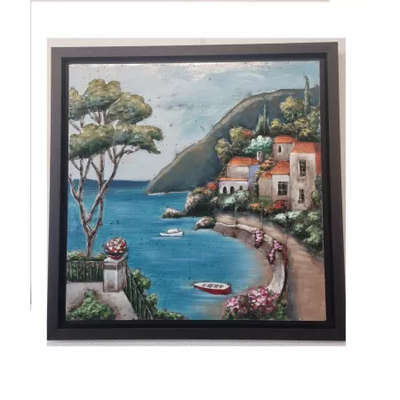 Tableau Métal Portofino 92x92
