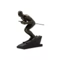Sculpture Skieur Tout Schuss