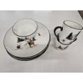 Assiette Cerfs et sapin