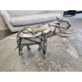 Statue Elephant Gris Origami h30