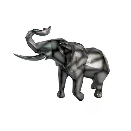 Statue Elephant Gris Origami h30