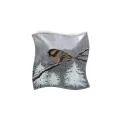 Coupe en verre Carrée Moineau Hiver 30x30