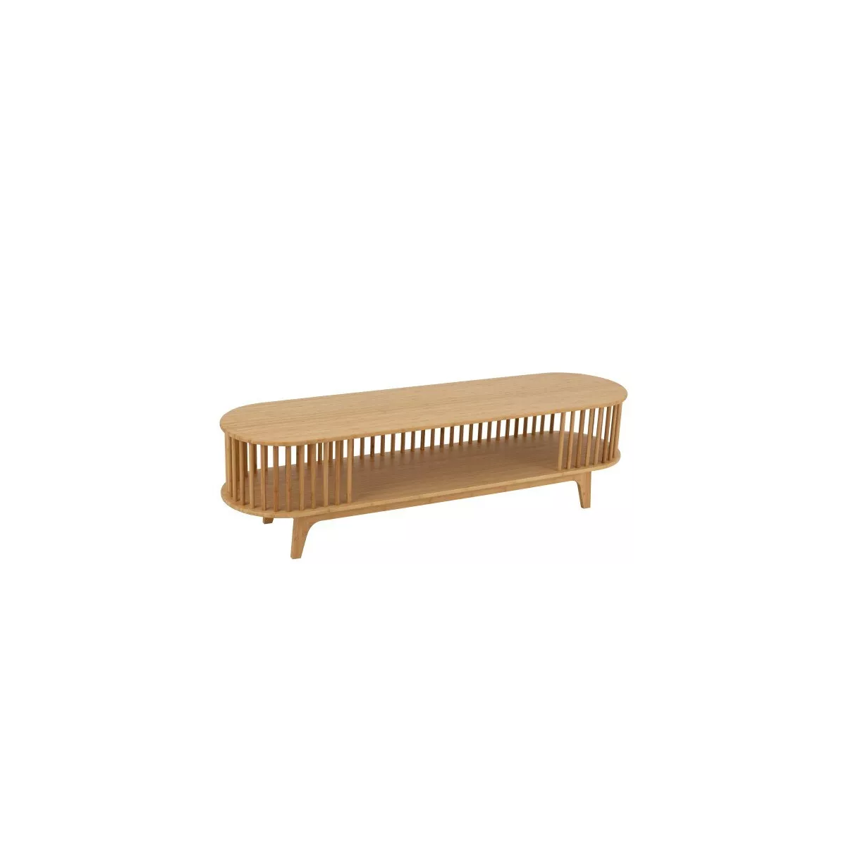 Meuble TV Bambou/Rotin Live 150 x40 cm