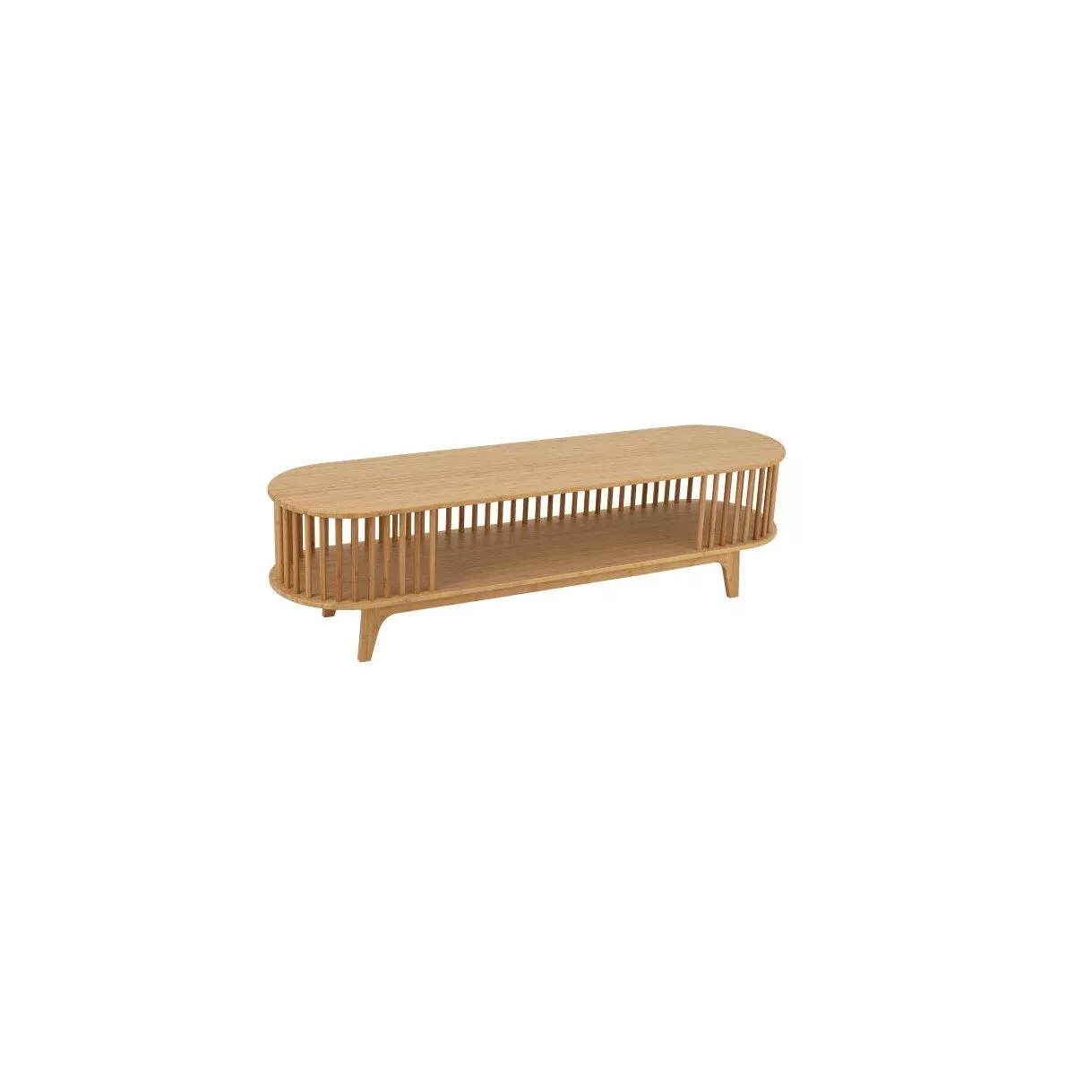 Meuble TV Bambou/Rotin Live 150 x40 cm