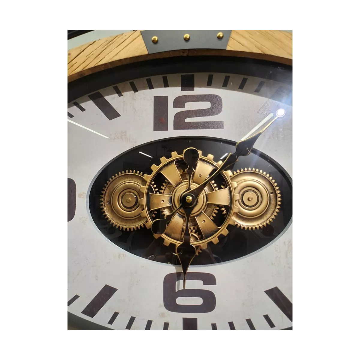 Horloge Industrielle Woodstock