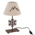 Lampe en métal Flocon et Montagne