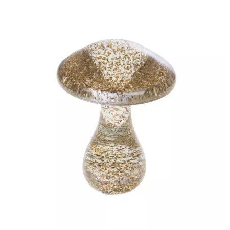 Champignon Doré en pate de verre 12x9