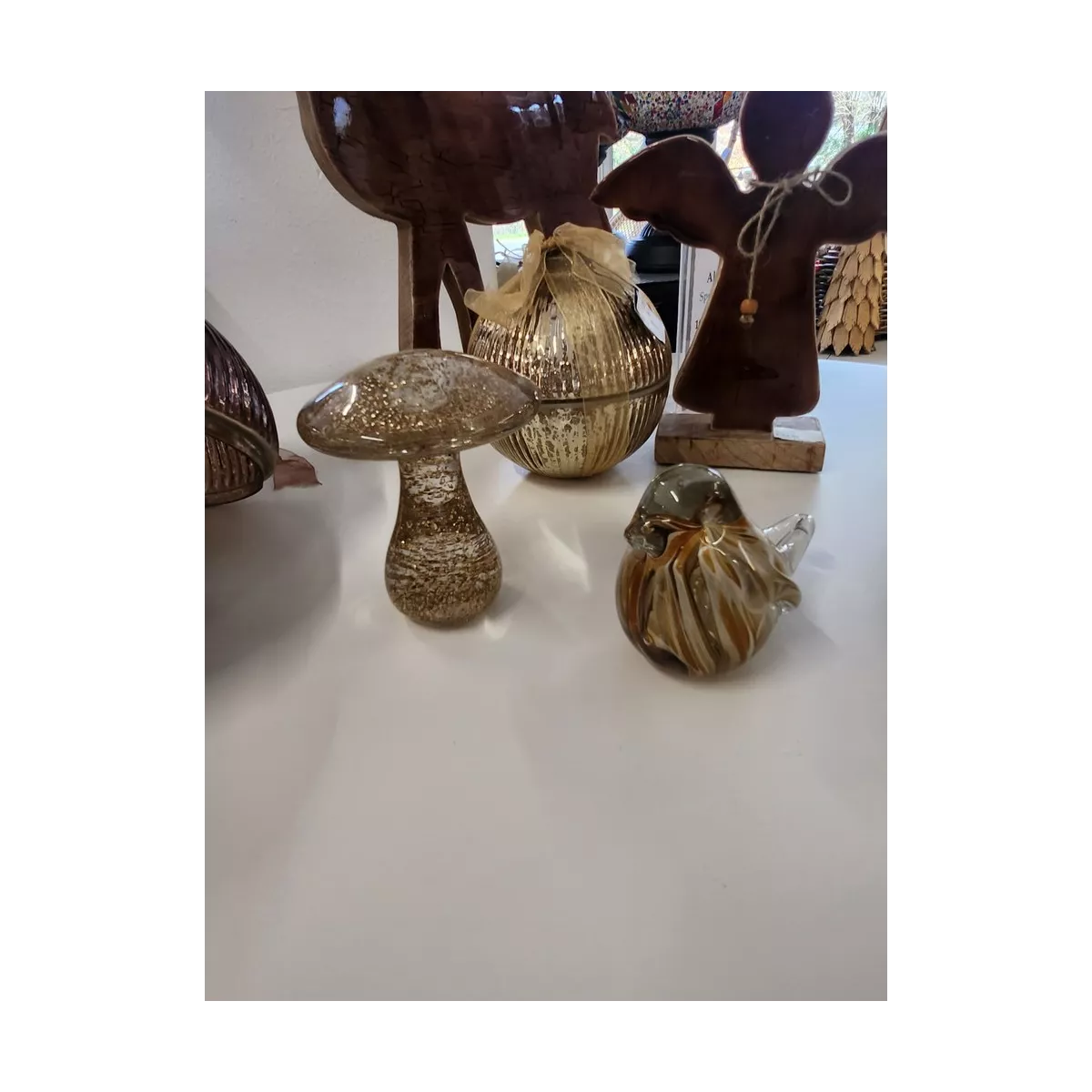 Oiseau Loula en pate de verre 13x9