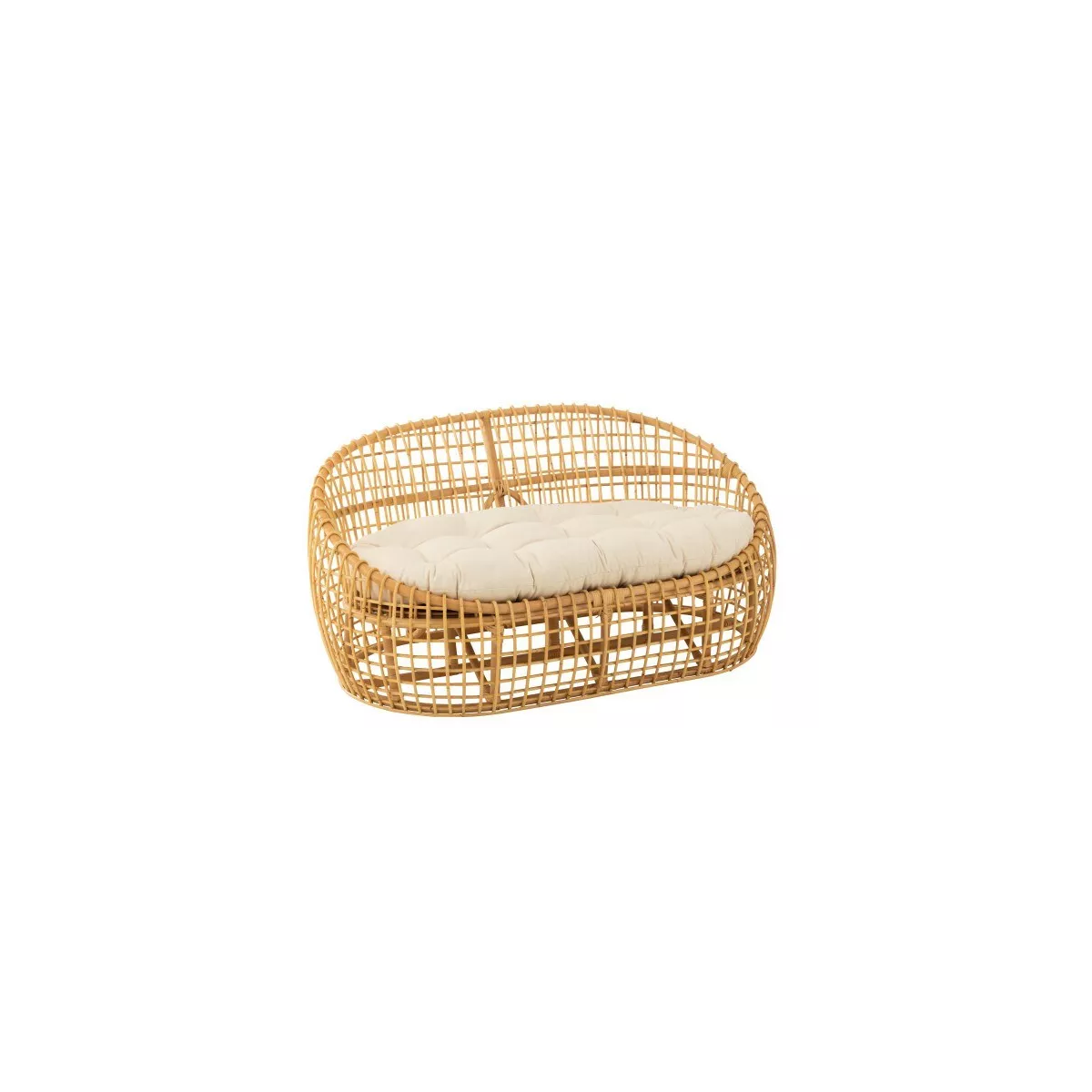 Canapé Fionie Rotin Naturel 137x84