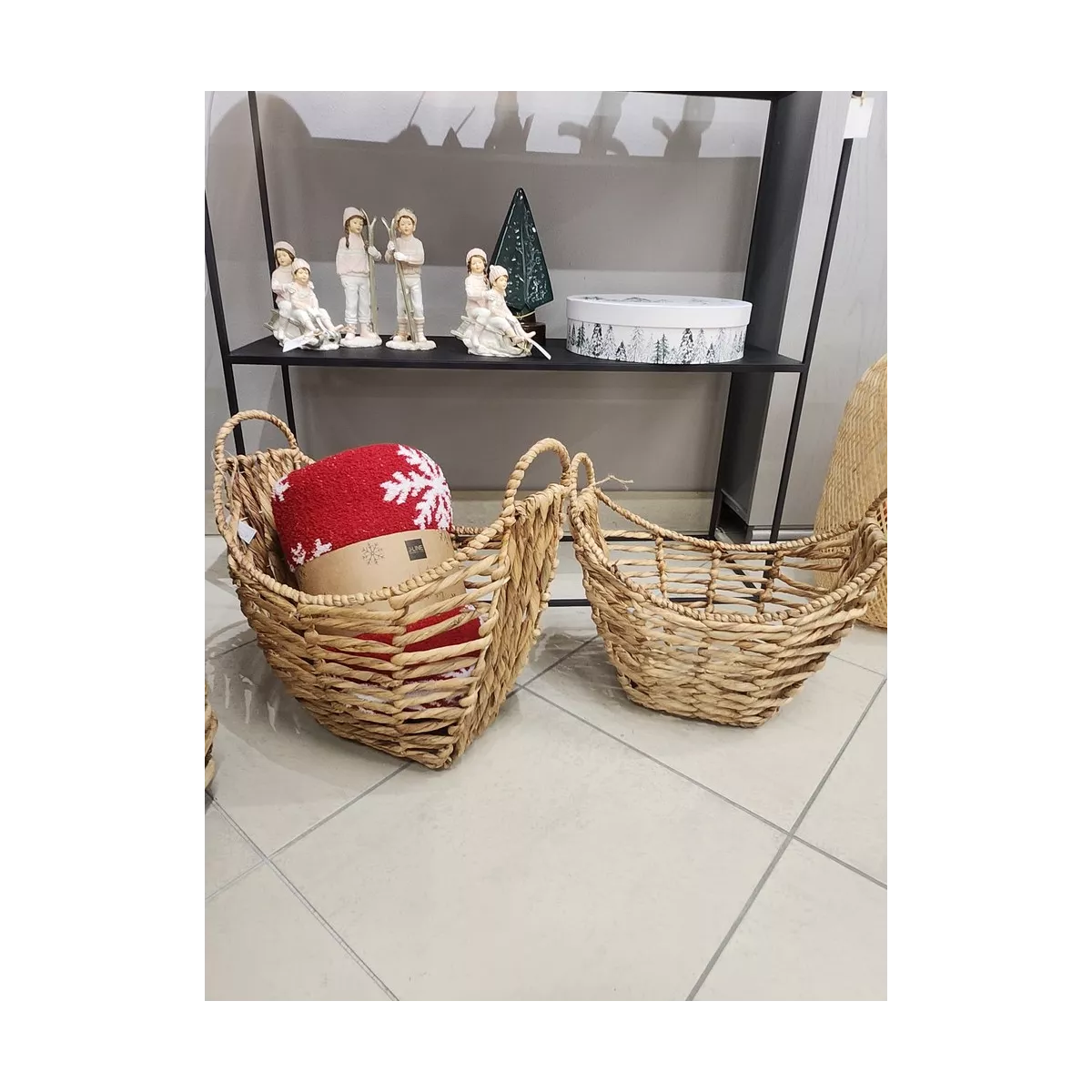 Panier Magazines Cesta 43x39 en Osier